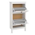 Barcelona White 2 Door Shoe Cabinet