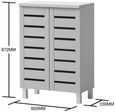 Edwards 2 Door Shoe Cabinet - Variant Available