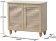 Edwards 2 Door Wide Shoe Cabinet - Variant Available