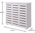 Edwards 3 Door Shoe Cabinet - Variant Available