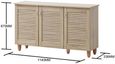 Edwards 3 Door Wide Shoe Cabinet - Variant Available