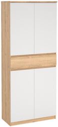 Naia Oak and White Large Shoe Cupboard