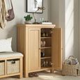 Normandy Shoe Cabinet - 2 Door - Oak