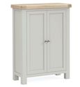 Salcombe Shoe Cabinet - 2 Door - Grey Oak
