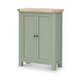 Salcombe Shoe Cabinet - 2 Door - Sage Oak