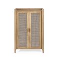 Sydney Shoe Cupboard - 2 Door - Faux Rattan