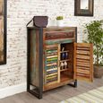 Urban Chic Reclaimed Shoe Cupboard - 2 Door - 1 Drawer