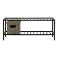 Vita Shoe Rack - Black Metal