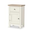 Modern Telephone Cupboard - 1 Door - White Painted