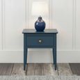 Harrogate Lamp Table - 1 Drawer - Blue