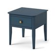 Harrogate Lamp Table - 1 Drawer - Blue