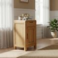 Thurlestone Curved Telephone Table - 1 Door - Oak