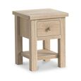 Modern Country Oak - Lamp Table - 1 Drawer - Square