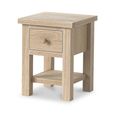 Modern Country Oak - Lamp Table - 1 Drawer - Square