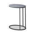 Marmora C Side Table - Oval - Grey Marble