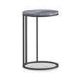 Marmora C Side Table - Round - Grey Marble