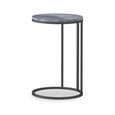 Marmora C Side Table - Round - Grey Marble