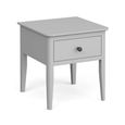 Stowe Lamp Table - 1 Drawer - Grey