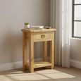 Salisbury Premium Telephone Table - 1 Drawer - Oak