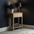 Bath Telephone Table - 1 Drawer - Oak