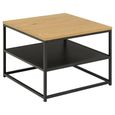 Gila Side Table - Square - Oak and Black