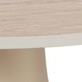 Santorini Side Table - Round - Beige Ceramic