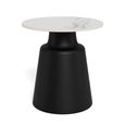 Santorini Side Table - Round - White Ceramic