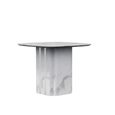 Antonio White Marble Square Side Table