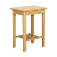 Twyford Lamp Table - with Shelf - Oak