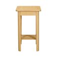 Twyford Lamp Table - with Shelf - Oak