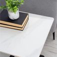 Bradley Lamp Table - Square - White Ceramic