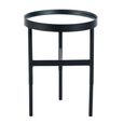 Franki Lamp Table - Round - Black Metal