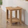 Astoria Oak Lamp Table with Shelf