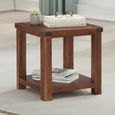 Andorra End Table - Square - Dark Acacia