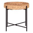 Naro Side Table - Round - Natural - Waterhyacinth
