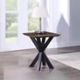 Nevada Lamp Table - Parquet Top Wood