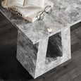 Milan Side Table - Square - Grey Marble