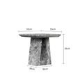 Milan Side Table - Square - Grey Marble
