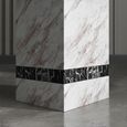 Rome Beige Marble Side Table