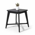 Carrington Lamp Table - Square - Black Oak