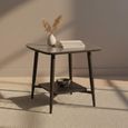 Cassino End Table - Grey Glass