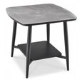 Cassino End Table - Grey Glass