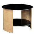 Curve Lamp Table - Oak - JF303