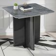 Campania End Table - Grey Sintered Stone