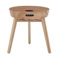 San Francisco Smart Round Lamp Table - Ash - JF710