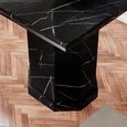 Naples Side Table - Square - Black Marble