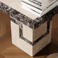 Venice Side Table - Square - Cream Marble