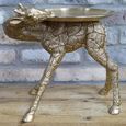 Clearance - Side Table - Gold Metal - Giraffe Tray - FSS16888