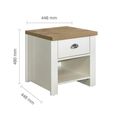 Clearance - Highgate Lamp Table - 1 Drawer - Cream Painted - FSS16511