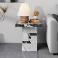 Venice Side Table - Armani Grey Engineered Marble